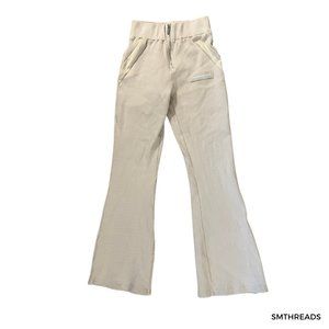 Maniere De Voir Ribbed Wide Leg Trousers